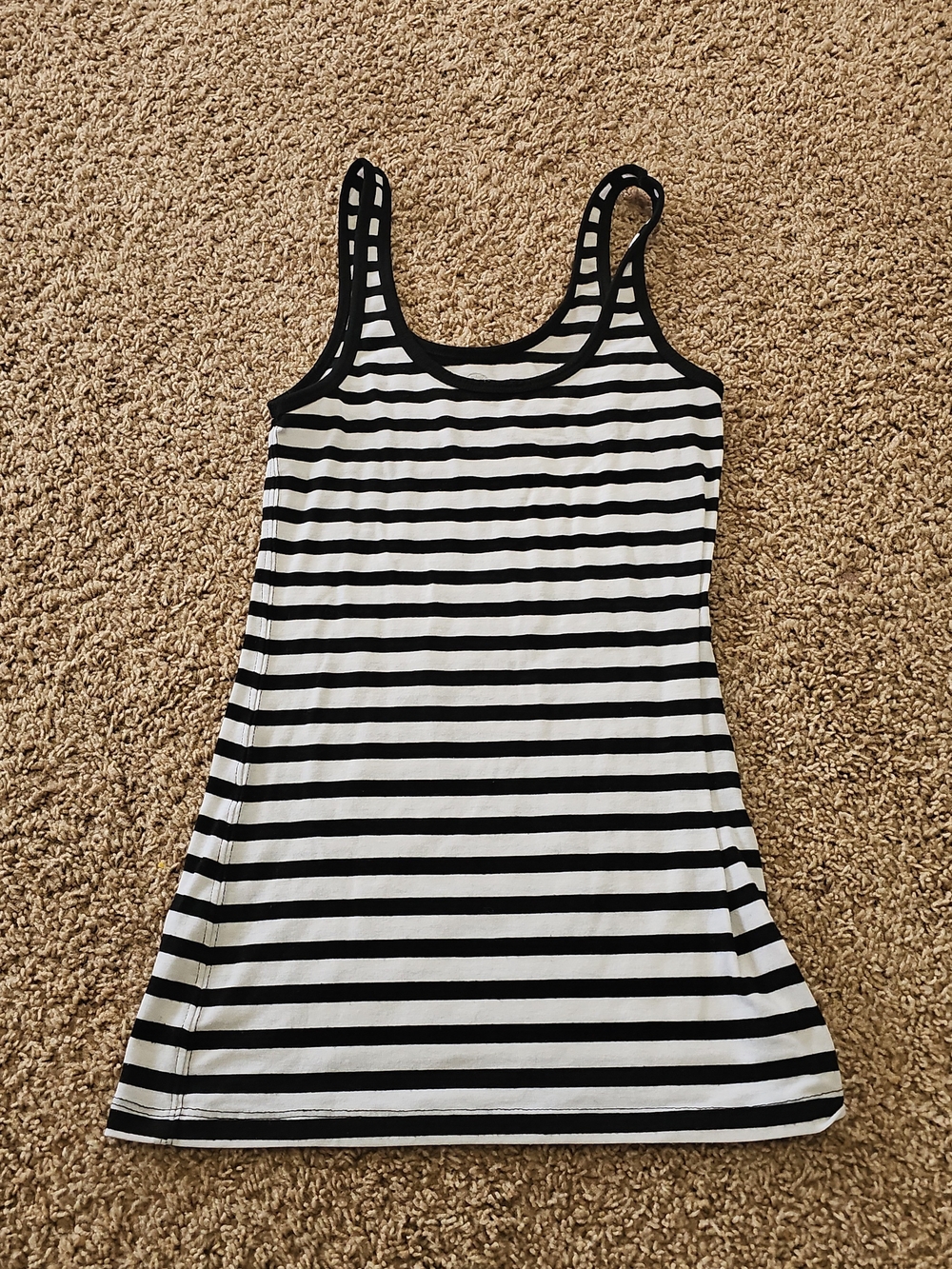 Black and White Striped Tank